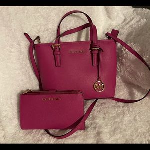 Michael Kors XS Jet Set Travel Tote and Wristlet